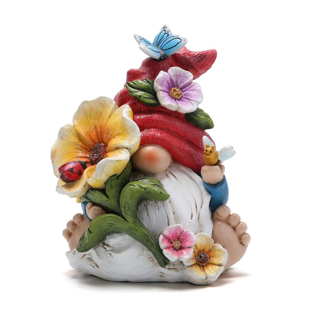 5934 Gnome Figurine Decorations Indoor Home Decor Butterfly Bee Seven Star